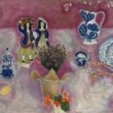 Magenta, Delft Couple, Dogs & Lemons