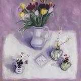 Tulips, Forsythia &Pink;