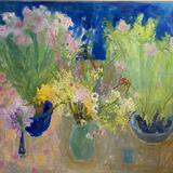 Blue, Garden Flowers