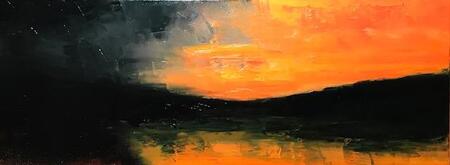 Sunset, Resolven Lakes, Vale of Neath