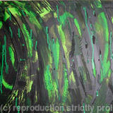 Abstract in Jet  Emerald