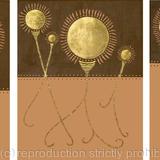 Golden Moonflowers 1, 2 and 3