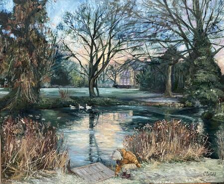 Mounted Giclee Print |Frosty Morning