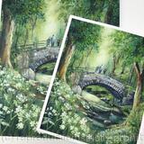 Unmounted Giclee Print | Pooh Sticks 