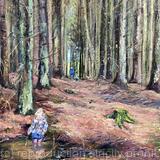 Mounted Giclee Print | Puddles & Sticks 