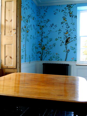 Hand painted wallpaper 