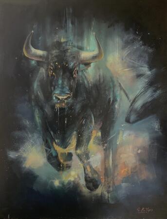 Charging bull