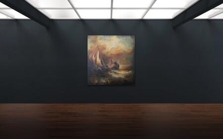 Storm at sea  seascape painting traditional contemporary 