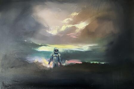 Strange world  space painting 