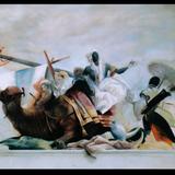 murals camel fresco wall painting