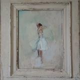 Dancer  in french window