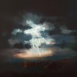 Wolf oil painting on canvas 