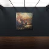Storm at sea  seascape painting traditional contemporary 
