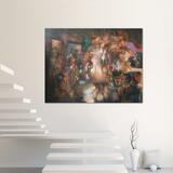 What is real , large 130 x 100 cm oil painting 