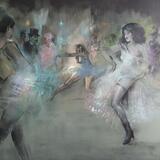 Moulin Rouge   Large oil painting