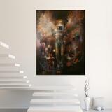 Space angel  130 x 100cm oil painting on canvas