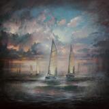 After the storm  130 x 100 cm oil painting 