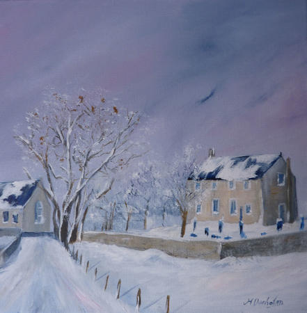 Slamannan Parish Church in Snow