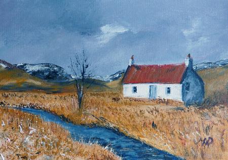 Red Roof In Glen Affric