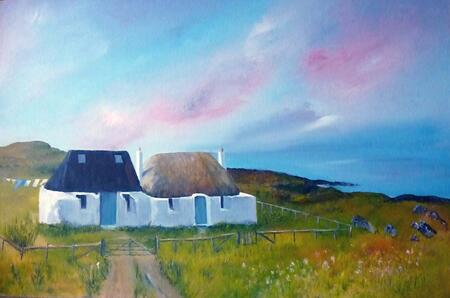 Cottages at Balevullin, Tiree