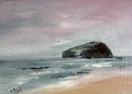 Bass Rock at Twilight