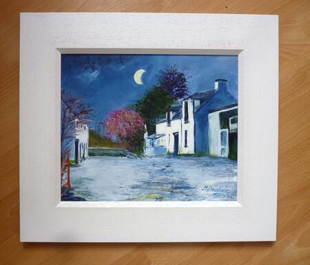 Farmhouse in Moonlight