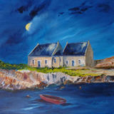 Evening at Pier Cottages, Cove