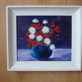 Bowl of Poppies and Daisies