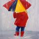 Red Coat in the Rain