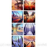 Four Seasons greeting cards