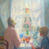 Sun and lace curtains