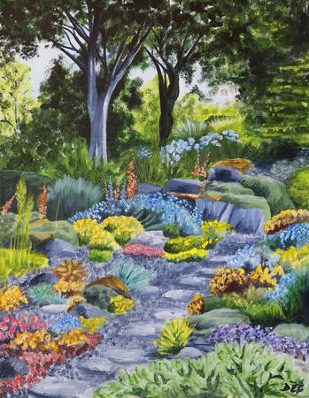 A walk in the rockery