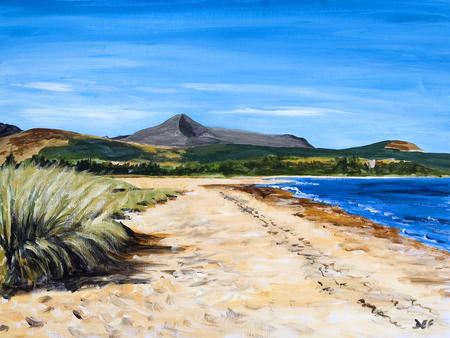 Brodick Beach and Goatfell, Arran