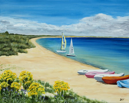 Boats on Studland Bay