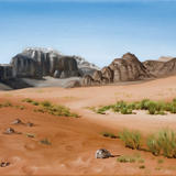 The Mountains of Wadi Rum, Jordan