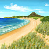 North Berwick Law from Yellowcraigs Beach