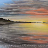 Bamburgh Sunset Reflections