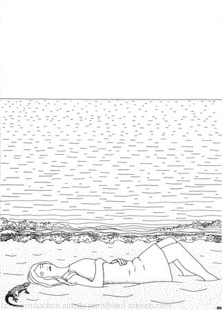 Who looks through the sea