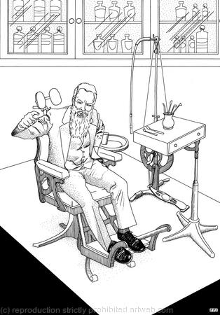 Mr Hancock's patient was sitting forward in the chair urging the adoption of the decimal system