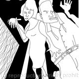 Tina and Ludo dance at the Cafe Rouge, or--