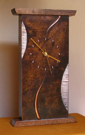 abstract mantel clock