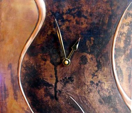  copper wall clock   C1