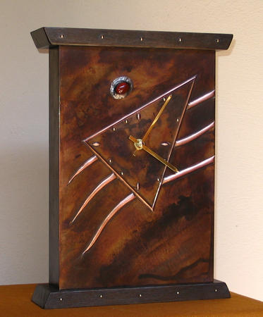copper mantel clock ( MC 2 )