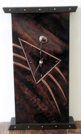 copper mantel clock  ( MC 5 )