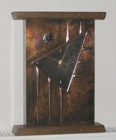 copper mantel clock (MC 6 )