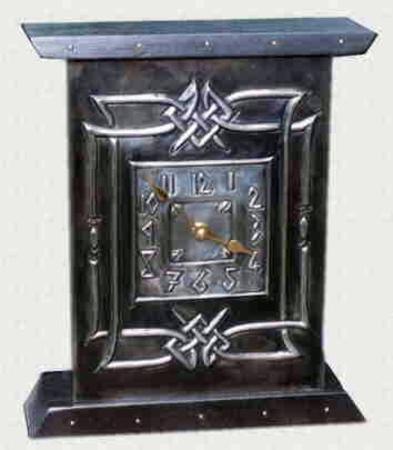 Celtic pewter mantel clock (CC 1)