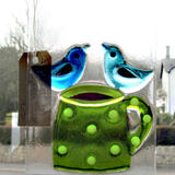 Birds and Cup  by Fran Brown