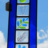 Fused glass panel by Fran Brown