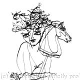 Girl with Hobby Horse II