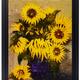 SUNFLOWERS WITH PURPLE…